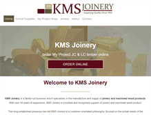 Tablet Screenshot of kmsjoinery.com